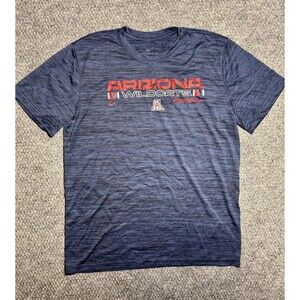 University Of Arizona Wildcats Football Nike Dri-Fit T-Shirt Blue Size Large NWT